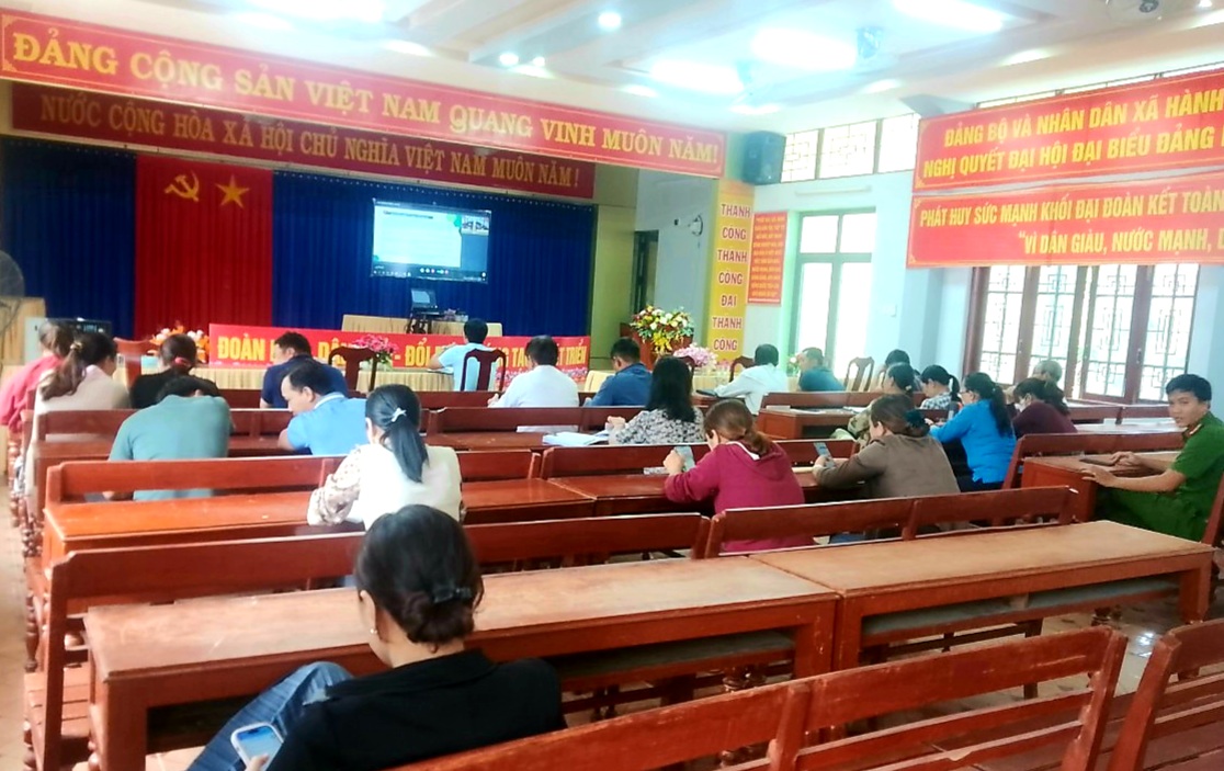 Ban chỉ đạo Chuyển đổi số xã Hành Thịnh tham dự Hội nghị Trực tuyến triển khai công tác Chuyên đối số tỉnh Quảng Ngãi