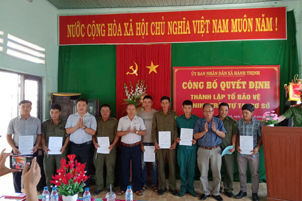 Hành Thịnh tổ chức Lễ ra mắt Tổ bảo vệ An ninh trật tự tại cơ sở