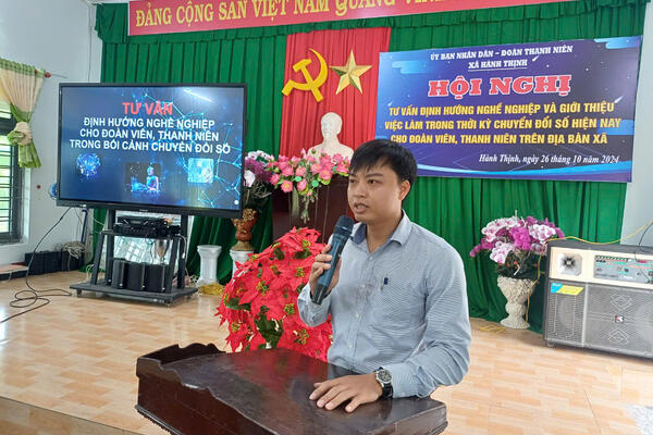 Ứng dụng chuyển đổi số trong tư vấn, giới thiệu việc làm cho thanh niên trên địa bàn huyện Nghĩa Hành